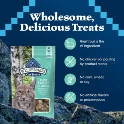 Blue Buffalo Wilderness Trout Formula Crunchy Grain-Free Cat Treats -Blue Buffalo 114183 PT6. AC SS1800 V1691768581