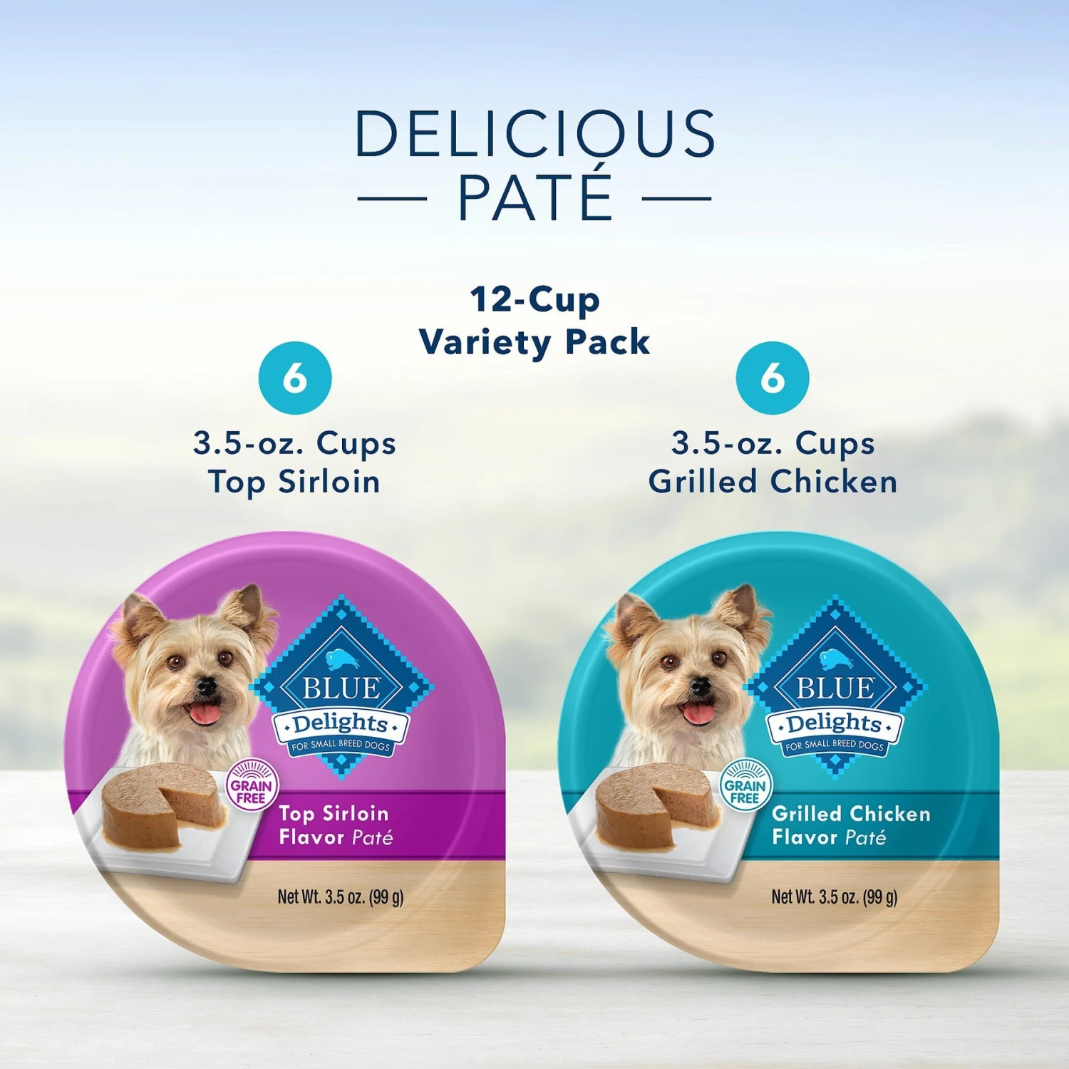 Blue Buffalo Divine Delights Pate Variety Pack Top Sirloin & Grilled Chicken Flavor Dog Food Trays 7 Blue Buffalo Divine Delights Pate Variety Pack Top Sirloin & Grilled Chicken Flavor Dog Food Trays - Image 7