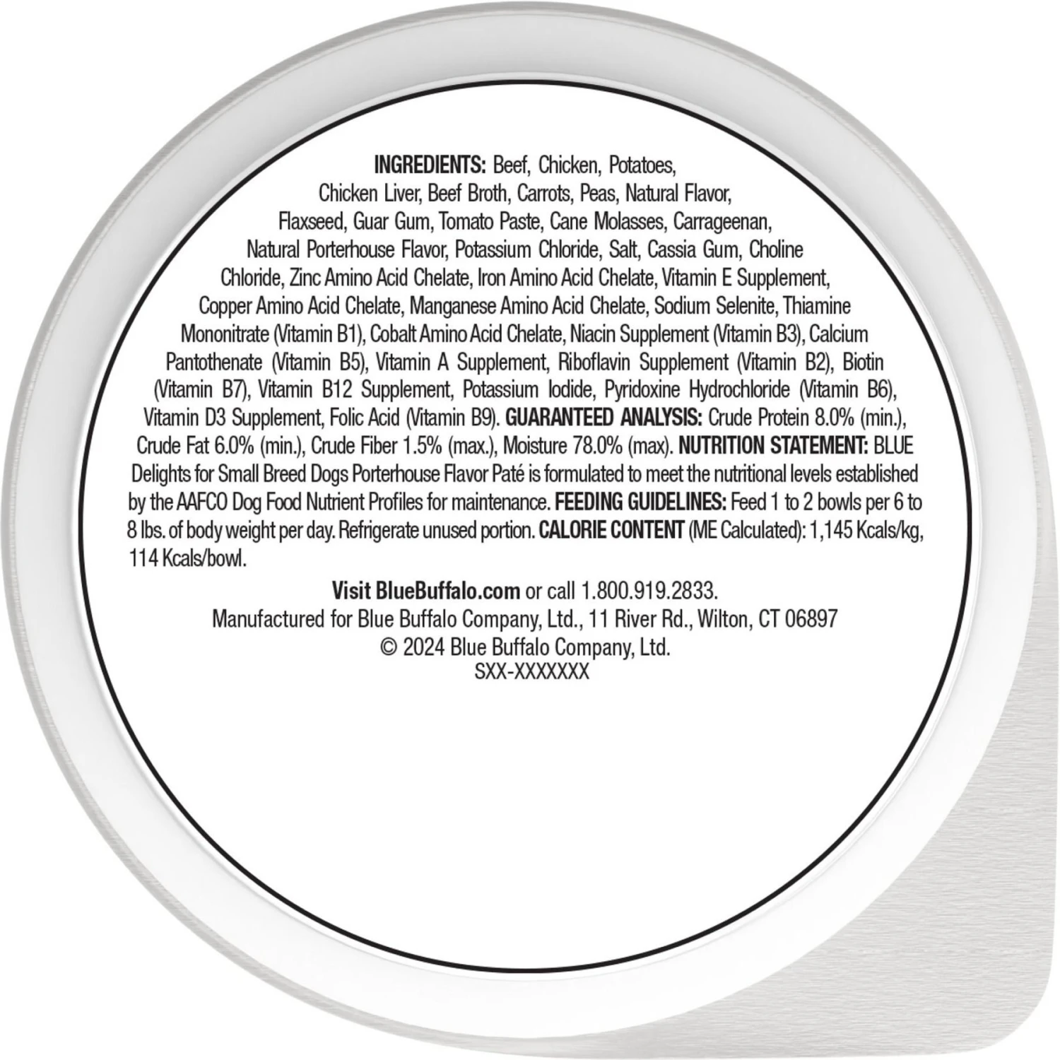 Blue Buffalo Divine Delights Porterhouse Flavor Pate Dog Food Trays 2 Blue Buffalo Divine Delights Porterhouse Flavor Pate Dog Food Trays - Image 2