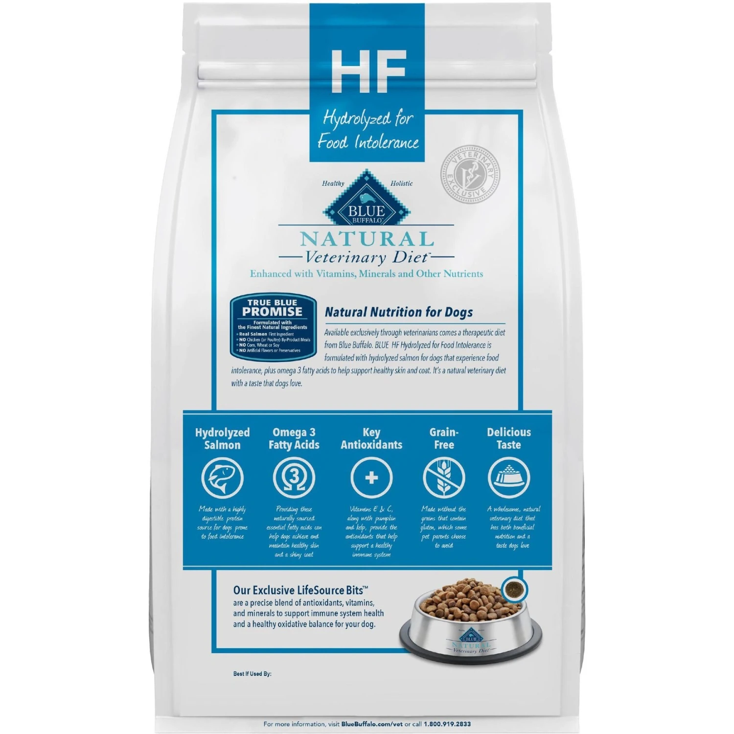 Blue Buffalo Natural Veterinary Diet HF Hydrolyzed For Food Intolerance Grain-Free Dry Dog Food 2 Blue Buffalo Natural Veterinary Diet HF Hydrolyzed For Food Intolerance Grain-Free Dry Dog Food - Image 2