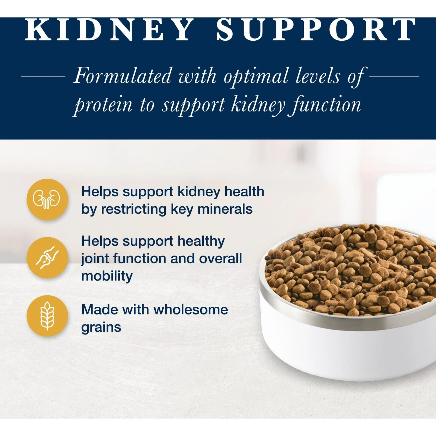 Blue Buffalo Natural Veterinary Diet K+M Kidney + Mobility Support Grain-Free Dry Cat Food 3 Blue Buffalo Natural Veterinary Diet K+M Kidney + Mobility Support Grain-Free Dry Cat Food - Image 3