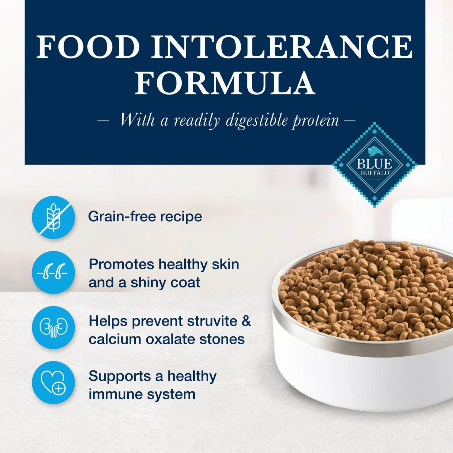 Blue Buffalo Natural Veterinary Diet HF Hydrolyzed For Food Intolerance Grain-Free Dry Cat Food 3 Blue Buffalo Natural Veterinary Diet HF Hydrolyzed For Food Intolerance Grain-Free Dry Cat Food - Image 3