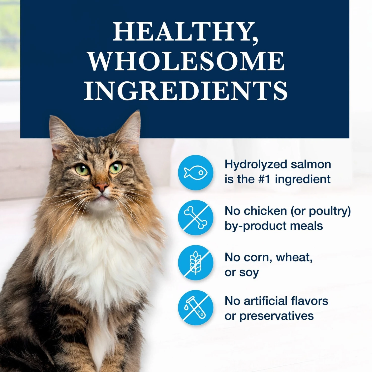 Blue Buffalo Natural Veterinary Diet HF Hydrolyzed For Food Intolerance Grain-Free Dry Cat Food 6 Blue Buffalo Natural Veterinary Diet HF Hydrolyzed For Food Intolerance Grain-Free Dry Cat Food - Image 6