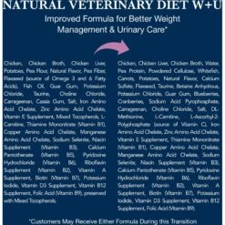 Blue Buffalo Natural Veterinary Diet W+U Weight Management + Urinary Care Grain-Free Wet Cat Food 12 Blue Buffalo Natural Veterinary Diet W+U Weight Management + Urinary Care Grain-Free Wet Cat Food -Blue Buffalo 147688 PT4. AC SS1800 V1695132282