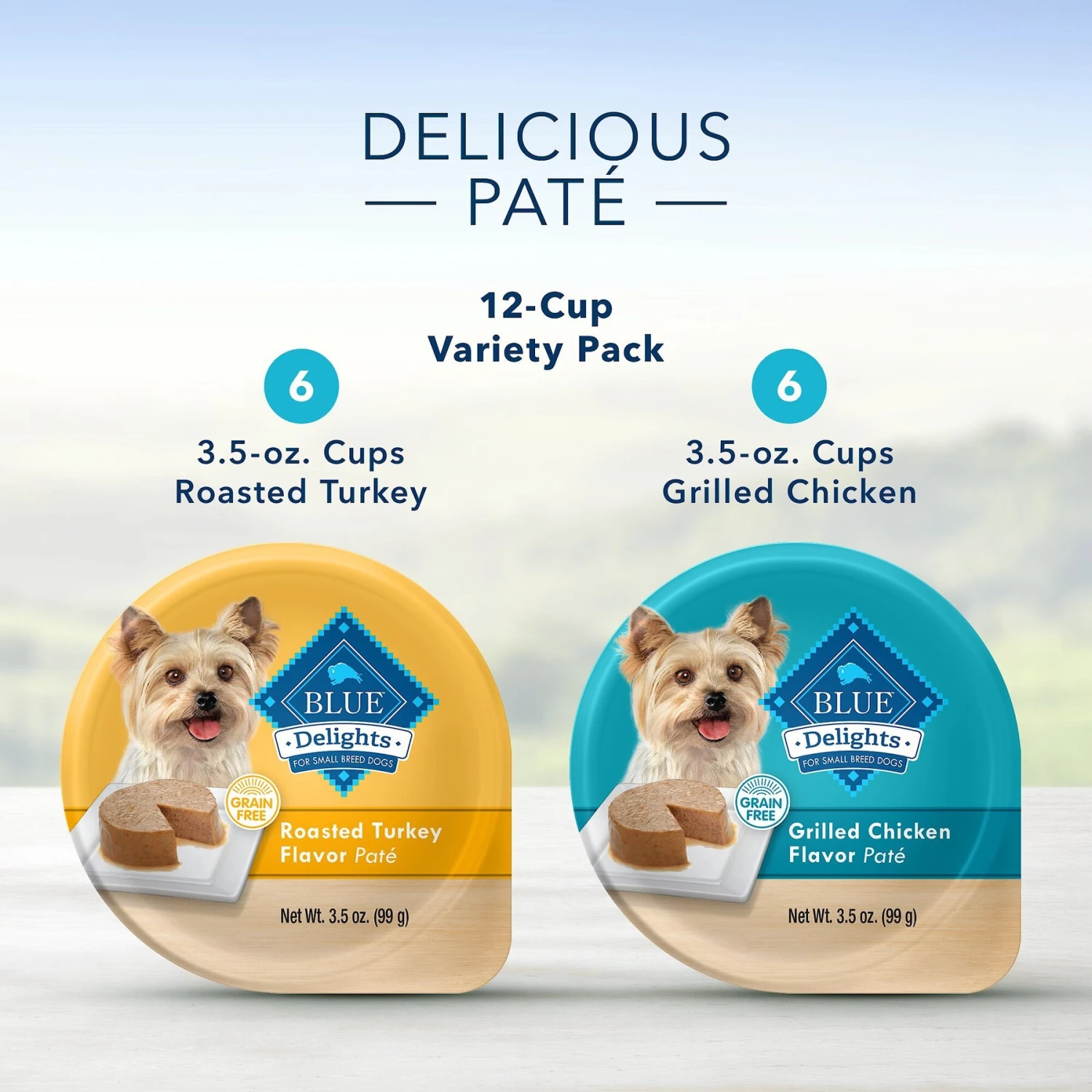 Blue Buffalo Divine Delights Roasted Turkey & Grilled Chicken Variety Dog Food Trays 7 Blue Buffalo Divine Delights Roasted Turkey & Grilled Chicken Variety Dog Food Trays - Image 7