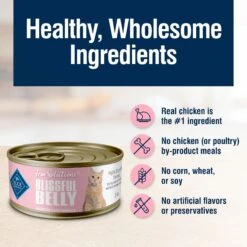 Blue Buffalo True Solutions Blissful Belly Digestive Care Formula Wet Cat Food -Blue Buffalo 218294 PT5. AC SS1800 V1628183773