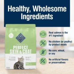 Blue Buffalo True Solutions Perfect Skin & Coat Natural Salmon Adult Dry Cat Food -Blue Buffalo 218303 PT5. AC SS1800 V1696451699