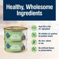 Blue Buffalo True Solutions Perfect Skin & Coat Natural Whitefish Adult Wet Cat Food -Blue Buffalo 218305 PT4. AC SS1800 V1676653964