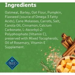 Blue Buffalo Holiday Santa Snacks Oatmeal & Cinnamon Crunchy Dog Treats, 11-oz Bag -Blue Buffalo 230641 PT4. AC SS1800 V1695054507