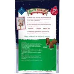 Blue Buffalo Santa Snacks Tasty Chicken Recipe Soft-Moist Dog Treats, 4.5-oz Bag -Blue Buffalo 230643 PT1. AC SS1800 V1694811565