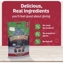 Blue Buffalo Santa Snacks Tasty Chicken Recipe Soft-Moist Dog Treats, 4.5-oz Bag -Blue Buffalo 230643 PT5. AC SS1800 V1695054568
