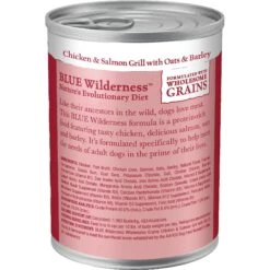 Blue Buffalo Wilderness Salmon & Chicken Grill With Oats & Barley Adult Wet Dog Food -Blue Buffalo 242859 PT2. AC SS1800 V1628004094