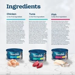 Blue Buffalo Tastefuls Tuna, Chicken, Fish & Shrimp Entrées Variety Pack Flaked Wet Cat Food -Blue Buffalo 264519 PT4. AC SS1800 V1689357640