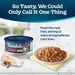 Blue Buffalo Tastefuls Fish & Shrimp Entrée In Gravy Flaked Wet Cat Food -Blue Buffalo 264529 PT2. AC SS1800 V1630735313