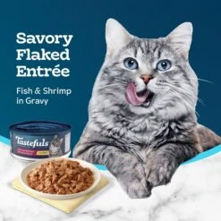 Blue Buffalo Tastefuls Fish & Shrimp Entrée In Gravy Flaked Wet Cat Food -Blue Buffalo 264529 PT3. AC SS1800 V1630738049