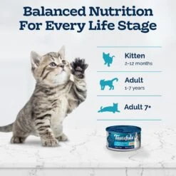 Blue Buffalo Tastefuls Chicken Entrée Kitten Pate Wet Cat Food, 3-oz Can, Case Of 24 -Blue Buffalo 264533 PT7. AC SS1800 V1630736249