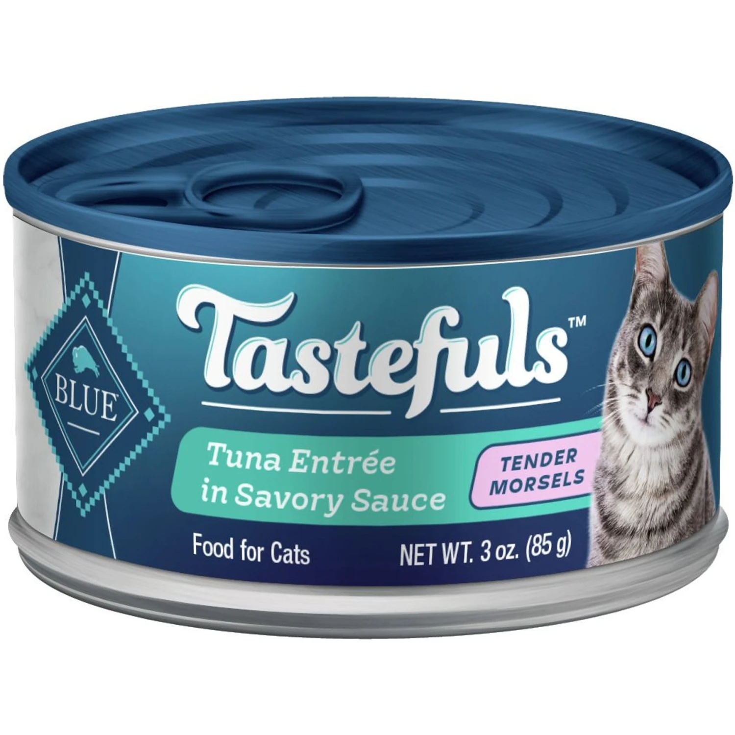 Blue Buffalo Tastefuls Tender Morsels Tuna Entrée Wet Cat Food, 3-oz Can, Case Of 24 1 Blue Buffalo Tastefuls Tender Morsels Tuna Entrée Wet Cat Food, 3-oz Can, Case Of 24
