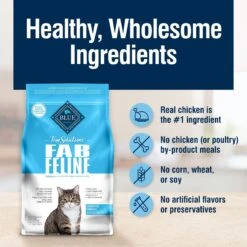 Blue Buffalo True Solutions Fab Feline Natural Indoor Cat Formula Adult Dry Cat Food -Blue Buffalo 264568 PT5. AC SS1800 V1696449380