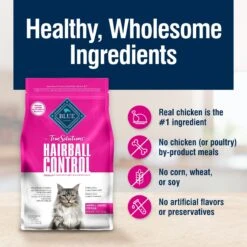 Blue Buffalo True Solutions Hairball Control Chicken Adult Dry Cat Food -Blue Buffalo 264571 PT5. AC SS1800 V1696449327