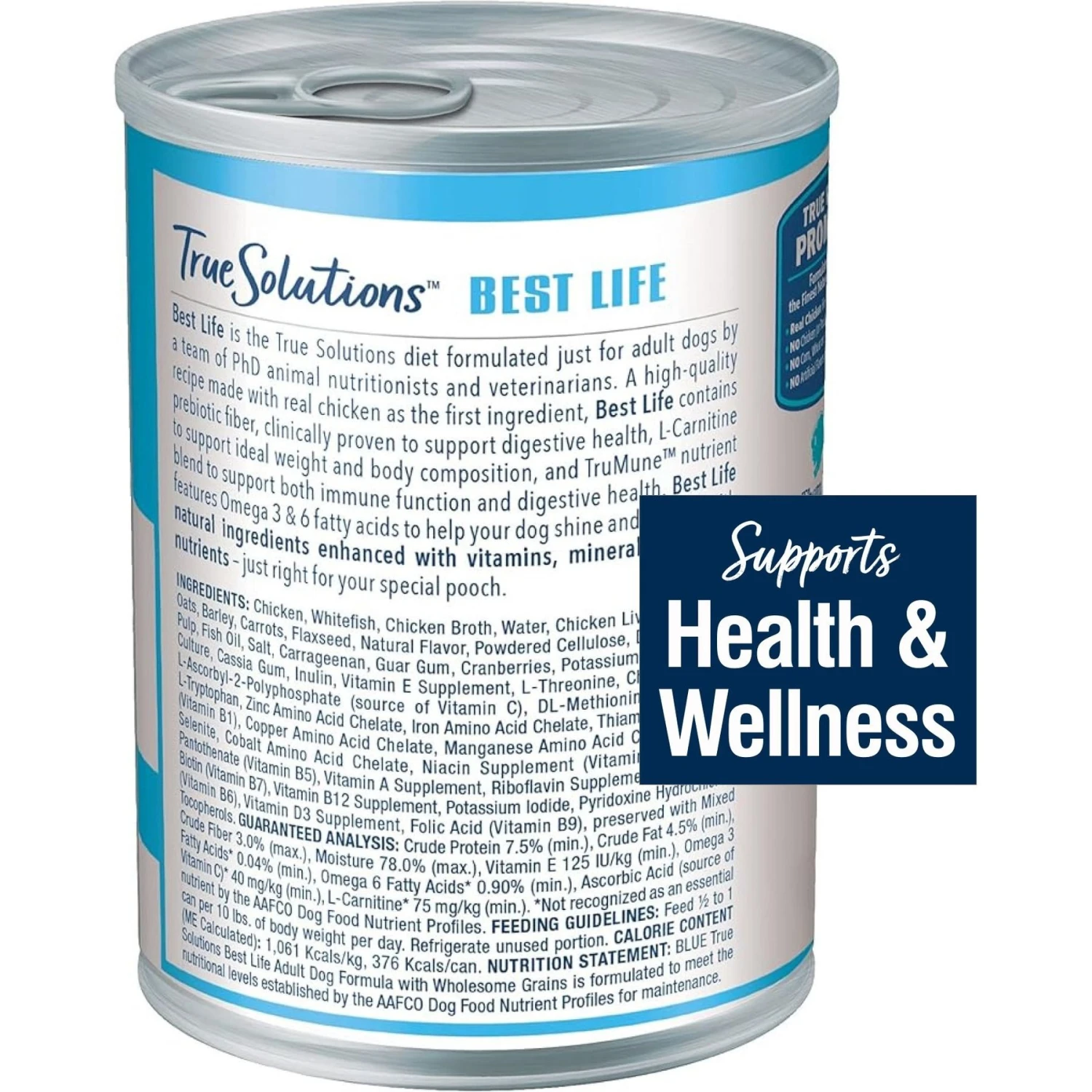 Blue Buffalo True Solutions Best Life Wholesome Grains Medium Breed Adult Wet Dog Food, 12.5-oz Can, Case Of 12 2 Blue Buffalo True Solutions Best Life Wholesome Grains Medium Breed Adult Wet Dog Food, 12.5-oz Can, Case Of 12 - Image 2