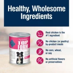 Blue Buffalo True Solutions Top Form Active Breed Wholesome Grains Adult Wet Dog Food, 12.5-oz Can, Case Of 12 -Blue Buffalo 272988 PT5. AC SS1800 V1628184668