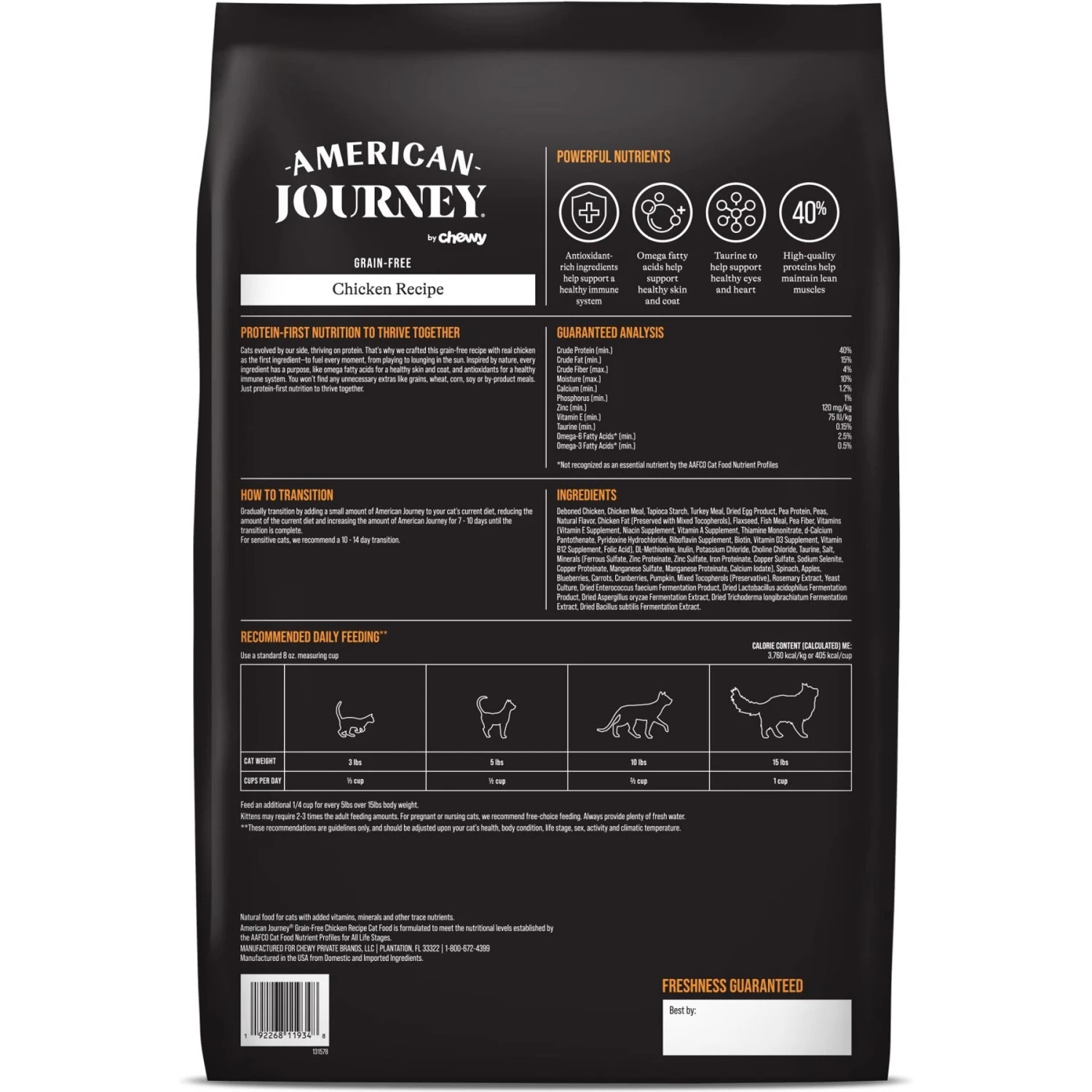 American Journey Chicken Recipe Grain-Free Dry Cat Food & Blue Buffalo Wilderness Chicken Recipe Grain-Free Dry Cat Food 3 American Journey Chicken Recipe Grain-Free Dry Cat Food & Blue Buffalo Wilderness Chicken Recipe Grain-Free Dry Cat Food - Image 3
