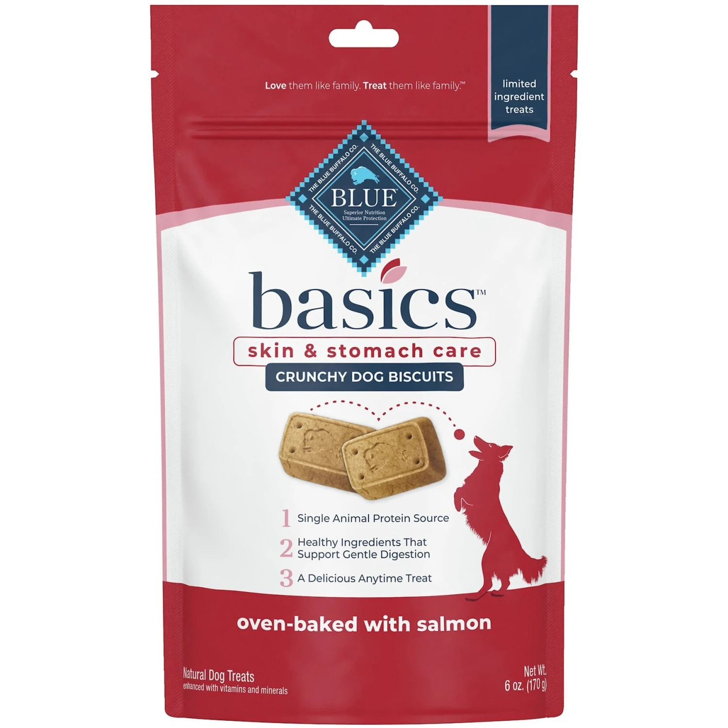 Blue Buffalo Basics Skin & Stomach Care Grain-Free Formula Salmon & Potato Recipe Adult Dry Dog Food & Blue Buffalo Basics Skin & Stomach Care Biscuits Salmon & Potato Dog Treats 5 Blue Buffalo Basics Skin & Stomach Care Grain-Free Formula Salmon & Potato Recipe Adult Dry Dog Food & Blue Buffalo Basics Skin & Stomach Care Biscuits Salmon & Potato Dog Treats - Image 5