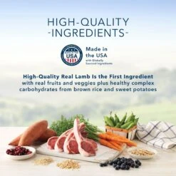 Blue Buffalo Life Protection Formula Adult Lamb & Brown Rice Recipe Dry Dog Food & Blue Buffalo Health Bars Baked With Bacon, Egg & Cheese Dog Treats -Blue Buffalo 292712 PT4. AC SS1800 V1620002835