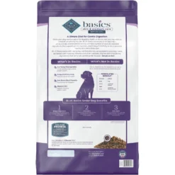 Blue Buffalo Basics Skin & Stomach Care Turkey & Potato Recipe Senior Dry Dog Food & Blue Buffalo Basics Skin & Stomach Care Biscuits Turkey & Potato Dog Treats -Blue Buffalo 297834 PT2. AC SS1800 V1646347895