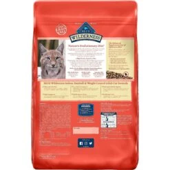 Blue Buffalo Wilderness Indoor Hairball & Weight Control Chicken Recipe Grain-Free Dry Cat Food & Blue Buffalo Bursts With Savory Seafood Cat Treats -Blue Buffalo 297850 PT2. AC SS1800 V1621304832