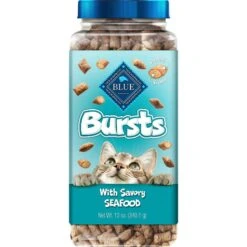 Blue Buffalo Wilderness Salmon Recipe Grain-Free Dry Cat Food & Blue Buffalo Bursts With Savory Seafood Cat Treats 11 Blue Buffalo Wilderness Salmon Recipe Grain-Free Dry Cat Food & Blue Buffalo Bursts With Savory Seafood Cat Treats -Blue Buffalo 297856 PT4. AC SS1800 V1621294633
