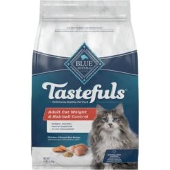 Blue Buffalo Tastefuls Natural Chicken Adult 7+ Dry Cat Food & Blue Buffalo Indoor Hairball & Weight Control Chicken & Brown Rice Recipe Adult Dry Cat Food -Blue Buffalo 338661 PT5. AC SS1800 V1664563314