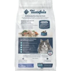 Blue Buffalo Tastefuls Hairball Control Natural Chicken & Brown Rice Recipe Adult 7+ Dry Cat Food & Temptations Indoor Care Chicken Flavor Soft & Crunchy Cat Treats -Blue Buffalo 338667 PT2. AC SS1800 V1684772849