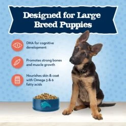 Blue Buffalo Baby Blue Large Breed Healthy Growth Formula Natural Chicken & Brown Rice Recipe Puppy Dry Food, 24-lb Bag 12 Blue Buffalo Baby Blue Large Breed Healthy Growth Formula Natural Chicken & Brown Rice Recipe Puppy Dry Food, 24-lb Bag -Blue Buffalo 354132 PT3. AC SS1800 V1646090207