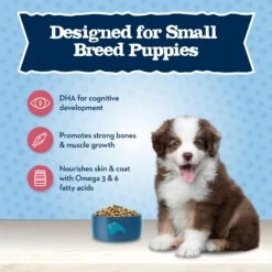 Blue Buffalo Baby Blue Small Breed Healthy Growth Formula Natural Chicken & Oatmeal Rice Recipe Puppy Dry Food, 4-lb Bag 12 Blue Buffalo Baby Blue Small Breed Healthy Growth Formula Natural Chicken & Oatmeal Rice Recipe Puppy Dry Food, 4-lb Bag -Blue Buffalo 354134 PT3. AC SS1800 V1646090529