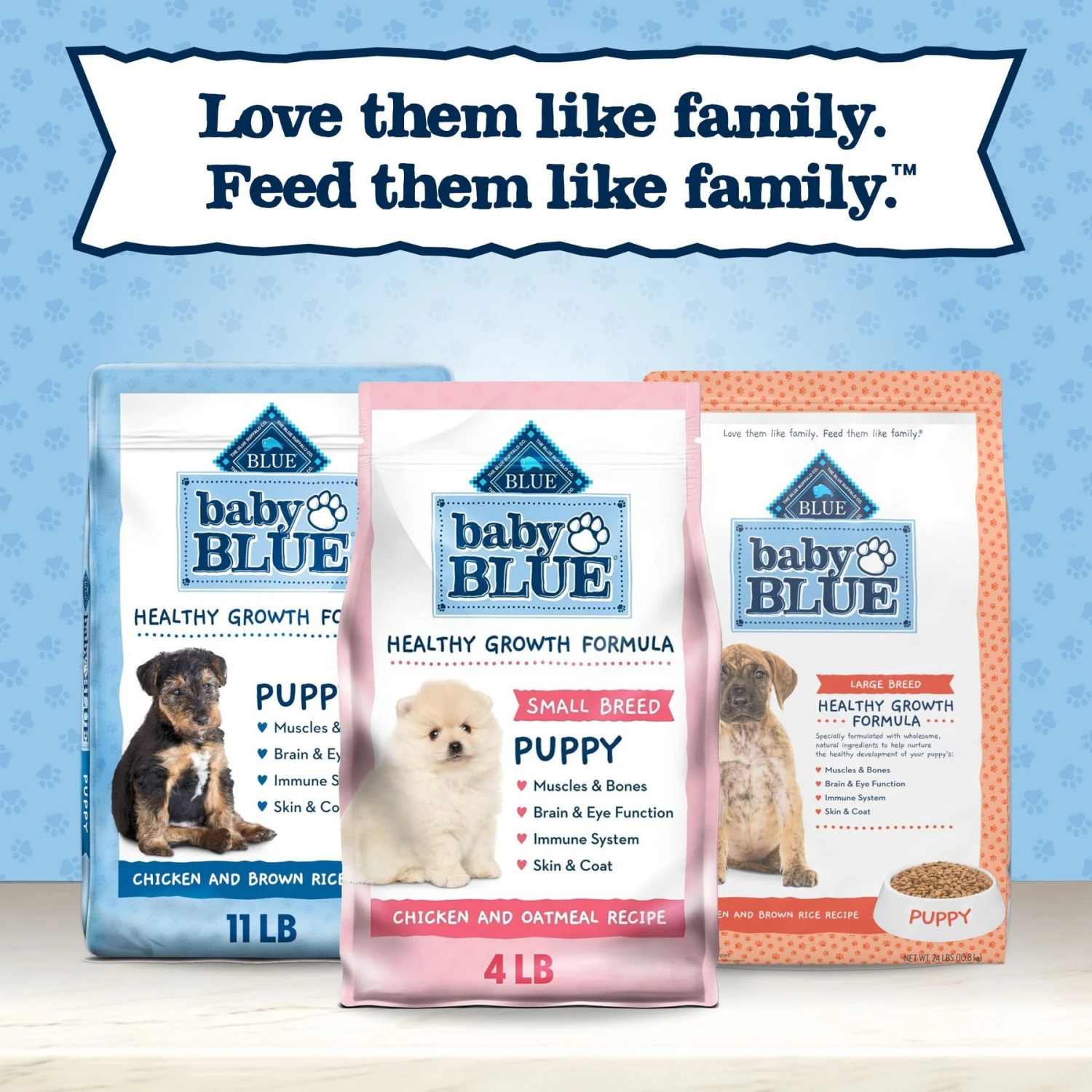 Blue Buffalo Baby Blue Small Breed Healthy Growth Formula Natural Chicken & Oatmeal Rice Recipe Puppy Dry Food, 4-lb Bag 9 Blue Buffalo Baby Blue Small Breed Healthy Growth Formula Natural Chicken & Oatmeal Rice Recipe Puppy Dry Food, 4-lb Bag - Image 9