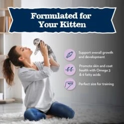 Blue Buffalo Baby Blue Savory Chicken Kitten Treats, 2-oz Bag -Blue Buffalo 354172 PT5. AC SS1800 V1694202563