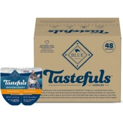Blue Buffalo Tastefuls Spoonless Singles Turkey Entrée Pate Adult Cat Food, 2.6-oz Cup, Case Of 24