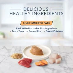 Blue Buffalo Tastefuls Spoonless Singles White Fish & Tuna Entree Pate Adult Cat Food -Blue Buffalo 354417 PT5. AC SS1800 V1647264724
