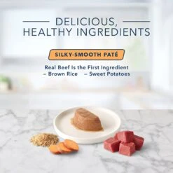 Blue Buffalo Tastefuls Spoonless Singles Beef Entrée Pate Adult Cat Food, 2.6-oz Cup, Case Of 24 -Blue Buffalo 354419 PT5. AC SS1800 V1642026777