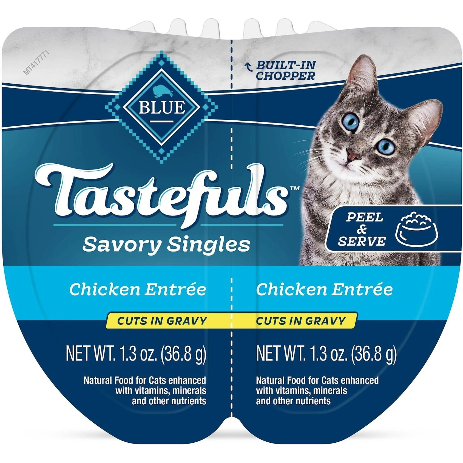 Blue Buffalo Tastefuls Savory Singles Chicken Entrée Cuts In Gravy Adult Cat Food, 2.6-oz Cup, Case Of 24 2 Blue Buffalo Tastefuls Savory Singles Chicken Entrée Cuts In Gravy Adult Cat Food, 2.6-oz Cup, Case Of 24 - Image 2