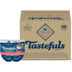 Blue Buffalo Tastefuls Savory Singles Salmon Entrée Cuts In Gravy Adult Cat Food, 2.6-oz Cup, Case Of 24