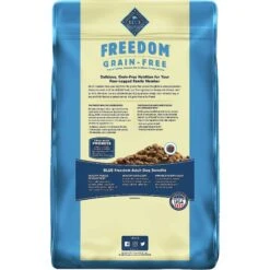 Blue Buffalo Delectables Chicken & Beef Dinner Variety Pack Grain-Free Wet Dog Food Topper, 3-oz Pouches, Case Of 12 & Blue Buffalo Freedom Adult Chicken Recipe Grain-Free Dry Dog Food -Blue Buffalo 356862 PT6. AC SS1800 V1640890009