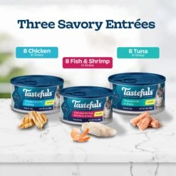 Blue Buffalo Tastefuls Tuna, Chicken & Fish Cat Food, 5.5-oz Can, 24 Count -Blue Buffalo 357149 PT2. AC SS1800 V1641337288