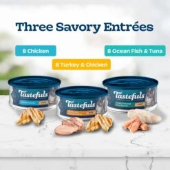 Blue Buffalo Tastefuls Chicken & Pate Cat Food, 5.5-oz Can, 24 Count -Blue Buffalo 357151 PT2. AC SS1800 V1641338219