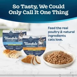 Blue Buffalo Tastefuls Savory Singles Chicken & Turkey Entrée Cat Food, 2.6-oz Cup, 24 Count 10 Blue Buffalo Tastefuls Savory Singles Chicken & Turkey Entrée Cat Food, 2.6-oz Cup, 24 Count -Blue Buffalo 357153 PT3. AC SS1800 V1641339455