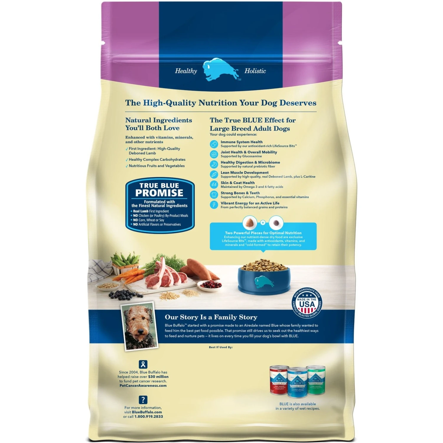 Blue Buffalo Life Protection Formula Large Breed Adult Lamb & Brown Rice Recipe Dry Dog Food 2 Blue Buffalo Life Protection Formula Large Breed Adult Lamb & Brown Rice Recipe Dry Dog Food - Image 2
