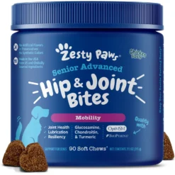 Zesty Paws Advanced Mobility Bites Chicken Flavored Soft Chews Glucosamine Hip & Joint Supplement For Senior Dogs & Blue Buffalo Homestyle Recipe Senior Chicken Dinner With Garden Vegetables Canned Dog Food 14 Zesty Paws Advanced Mobility Bites Chicken Flavored Soft Chews Glucosamine Hip & Joint Supplement For Senior Dogs & Blue Buffalo Homestyle Recipe Senior Chicken Dinner With Garden Vegetables Canned Dog Food -Blue Buffalo 365441 PT5. AC SS1800 V1703799084