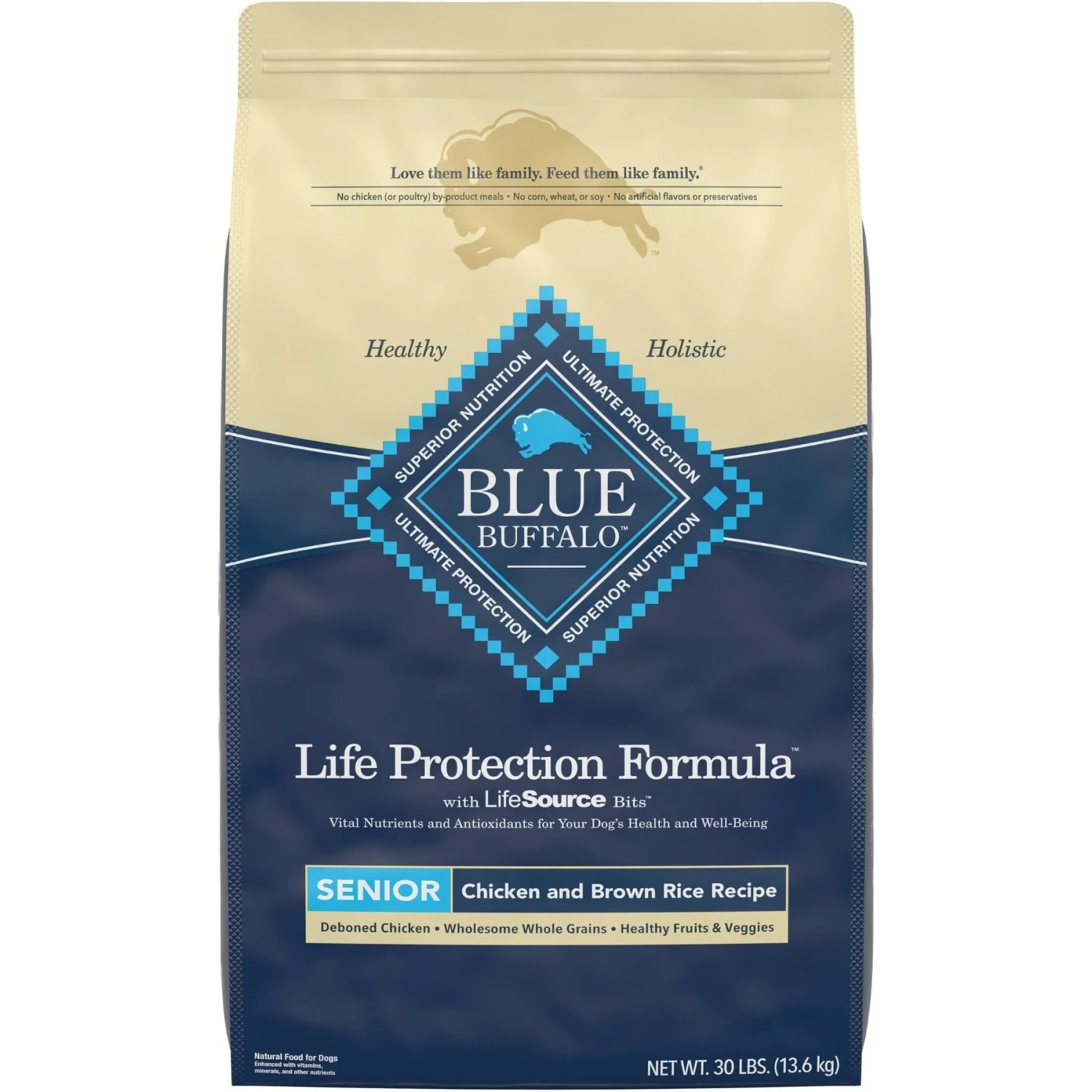 NaturVet VitaPet Senior Daily Vitamins Plus Glucosamine Dog Supplement & Blue Buffalo Life Protection Formula Senior Chicken & Brown Rice Recipe Dry Dog Food 2 NaturVet VitaPet Senior Daily Vitamins Plus Glucosamine Dog Supplement & Blue Buffalo Life Protection Formula Senior Chicken & Brown Rice Recipe Dry Dog Food - Image 2