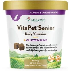 NaturVet VitaPet Senior Daily Vitamins Plus Glucosamine Dog Supplement & Blue Buffalo Life Protection Formula Senior Chicken & Brown Rice Recipe Dry Dog Food 14 NaturVet VitaPet Senior Daily Vitamins Plus Glucosamine Dog Supplement & Blue Buffalo Life Protection Formula Senior Chicken & Brown Rice Recipe Dry Dog Food -Blue Buffalo 365450 PT5. AC SS1800 V1644021722